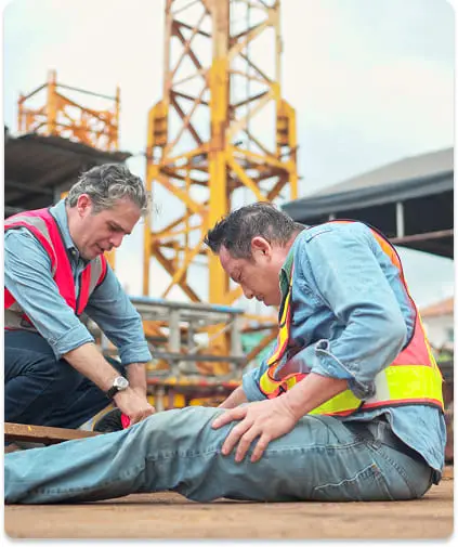 worker-construction-site-was-injured-when-piece-iron-fell-leg-1